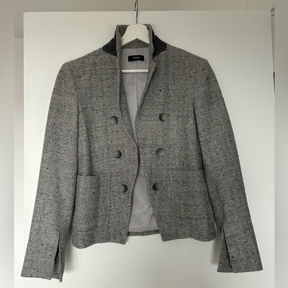 Theory, Wool Cropped Blazer, size:US6